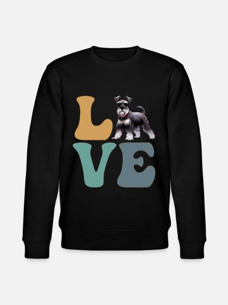 Schnauzer Dog Lover - Stanley/Stella CHANGER Unisex Organic Sweatshirt - black