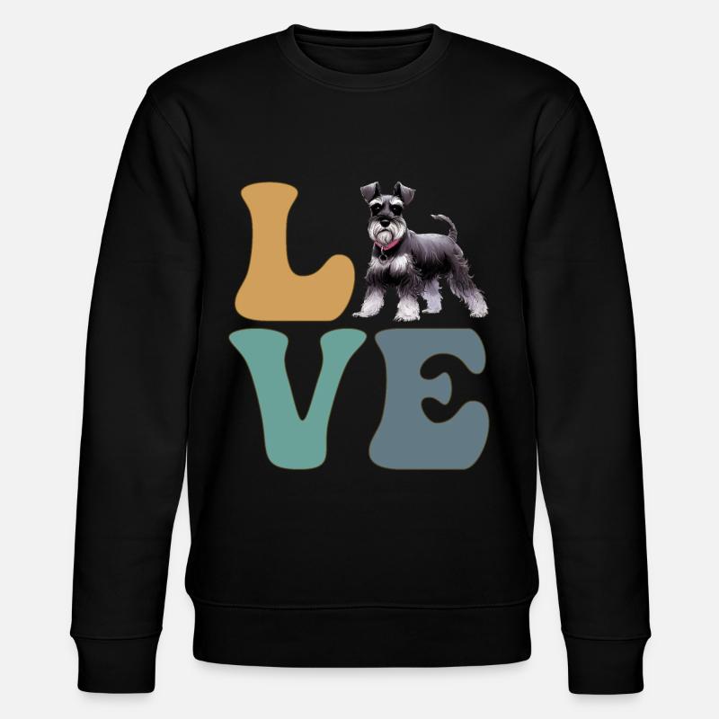 Schnauzer amoureux des chiens - Sweat bio CHANGER Stanley/Stella Unisexe - noir