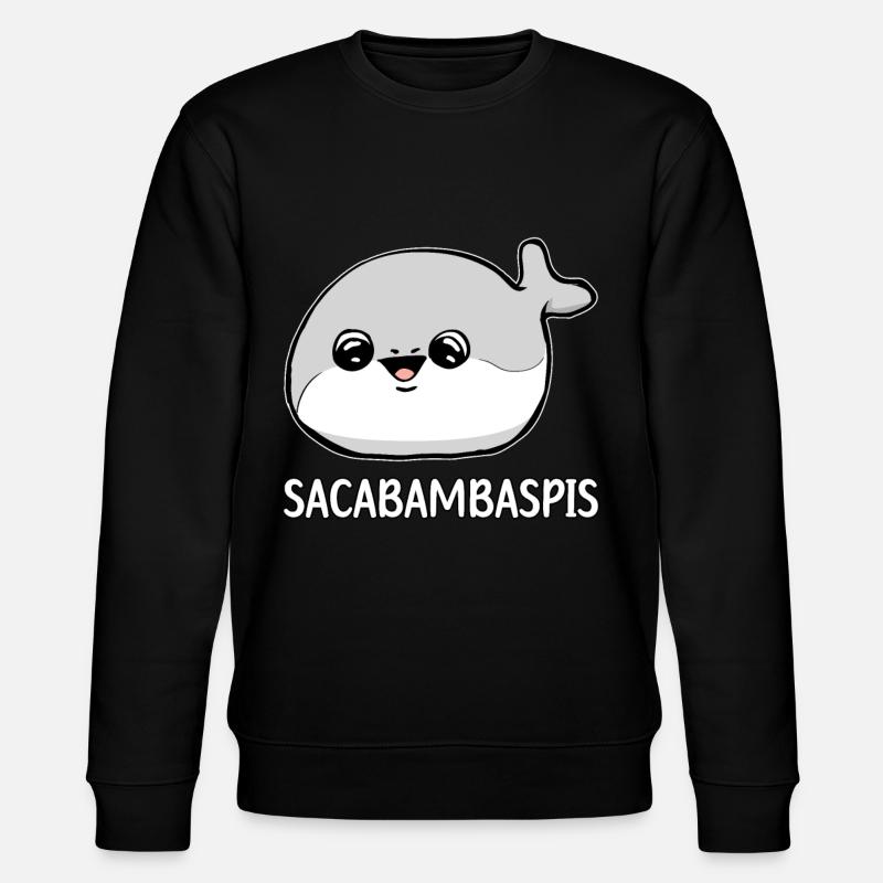 Sacabambaspis Fish Meme - Stanley/Stella CHANGER Unisex Organic Sweatshirt - black