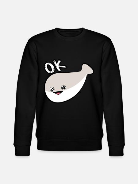 Sacabambaspis Face Fish Meme - Stanley/Stella CHANGER Unisex Organic Sweatshirt - black