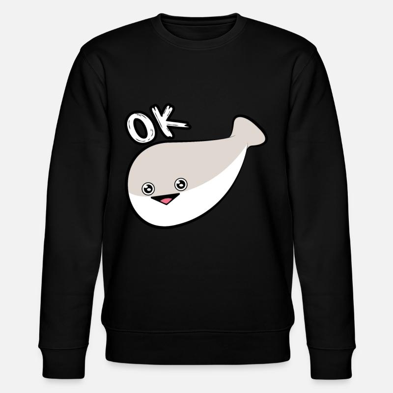 Sacabambaspis Face Fish Meme - Stanley/Stella CHANGER Unisex Organic Sweatshirt - black