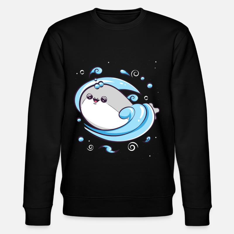 Sacabambaspis Fish Meme Water - Stanley/Stella CHANGER Unisex Organic Sweatshirt - black