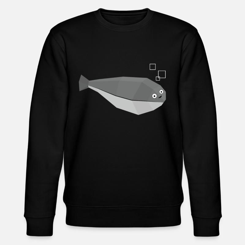 Sacabambaspis Fish Meme Polygon - Stanley/Stella CHANGER Unisex Organic Sweatshirt - black