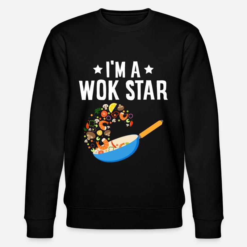 Nourriture chinoise frite - Sweat bio CHANGER Stanley/Stella Unisexe - noir