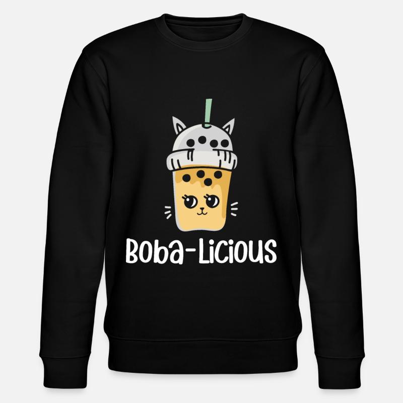 Bubble Tea Milktea - Stanley/Stella Unisex Bio-Sweatshirt CHANGER  - Schwarz