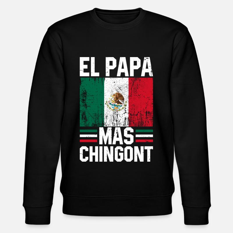 Hispanic Latino American Mexican V - Stanley/Stella CHANGER Unisex Organic Sweatshirt - black