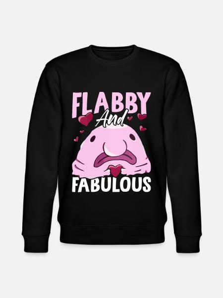 Funny Blobfish Sea Creature - Stanley/Stella CHANGER Unisex Organic Sweatshirt - black