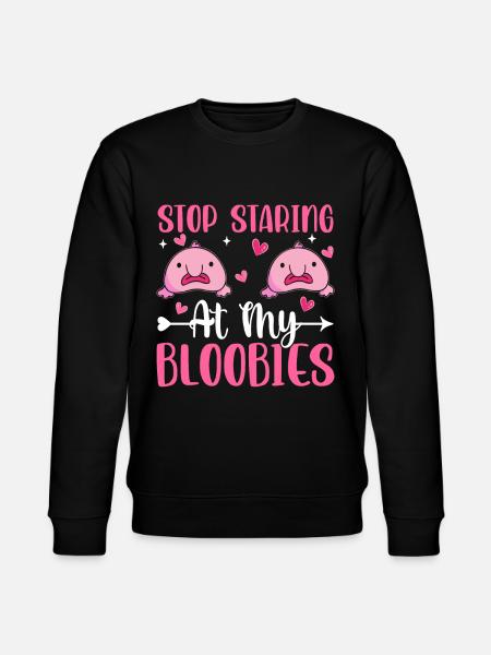 Funny Blobfish Sea Creature - Stanley/Stella CHANGER Unisex Organic Sweatshirt - black