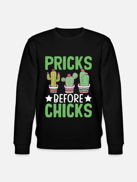 Funny Succulent Cactus - Stanley/Stella CHANGER Unisex Organic Sweatshirt - black