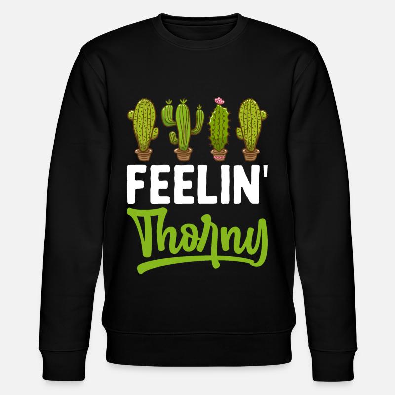 Drôle de cactus succulent - Sweat bio CHANGER Stanley/Stella Unisexe - noir