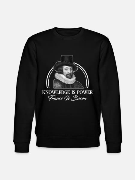 Philosophy Francis Bacon - Stanley/Stella CHANGER Unisex Organic Sweatshirt - black