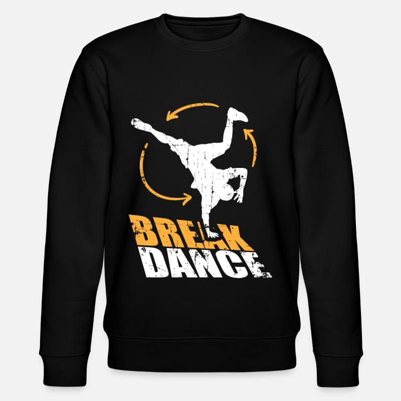 Breakdance Handstand Spin Breakdancer Bboy - Stanley/Stella økologisk unisex-sweatshirt CHANGER  - sort