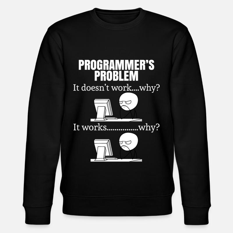 Programmierer lustig Geek - Stanley/Stella Unisex Bio-Sweatshirt CHANGER  - Schwarz