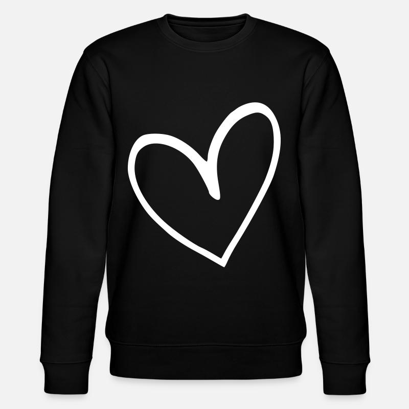 Émoji de coeur esquisse - Sweat bio CHANGER Stanley/Stella Unisexe - noir