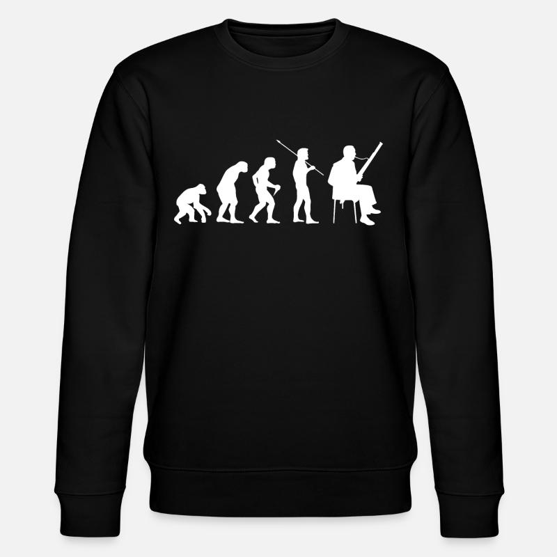 Bassoon Evolution Bassoonist - Stanley/Stella CHANGER Unisex Organic Sweatshirt - black