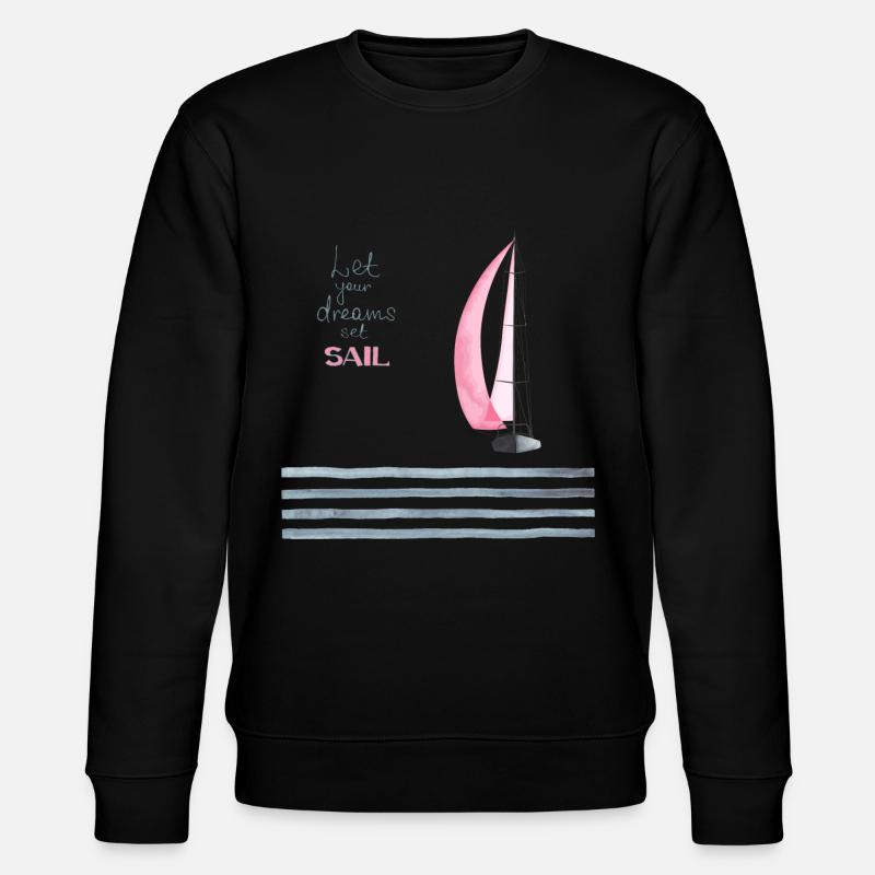 DREAMS'SAIL - Stanley/Stella Unisex Bio-Sweatshirt CHANGER  - Schwarz