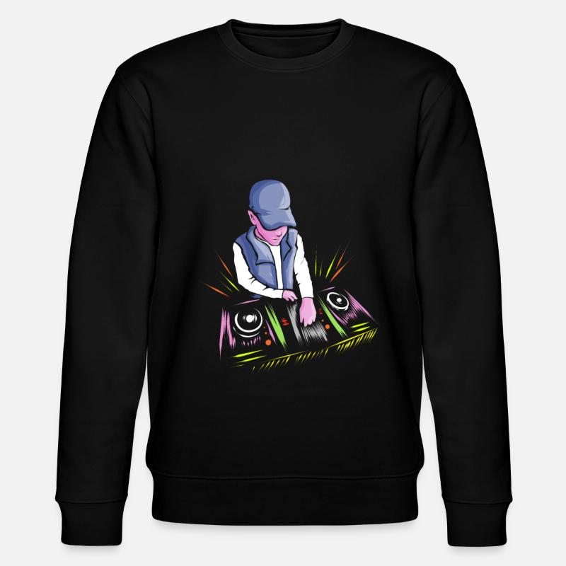 "DJ Am Pult " - Stanley/Stella Unisex Bio-Sweatshirt CHANGER  - Schwarz