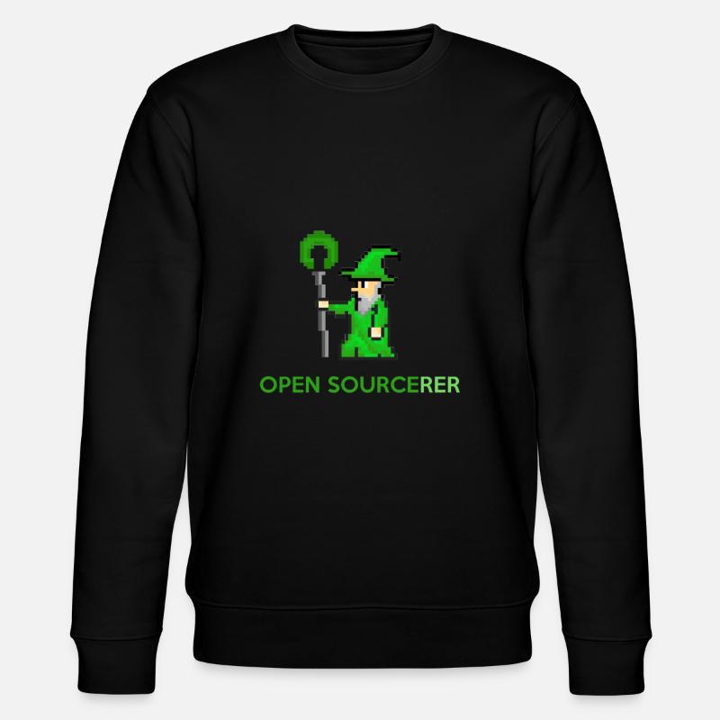 Open sourcerer Developer T-Shirt - Stanley/Stella Unisex Bio-Sweatshirt CHANGER  - Schwarz
