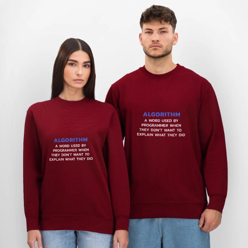 Algorithm Programmer Computer Science T-Shirt Stanley/Stella CHANGER Unisex Organic Sweatshirt