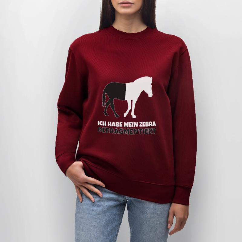 Zebra Defragmentiert - Programmierer Stanley/Stella Unisex Bio-Sweatshirt CHANGER 
