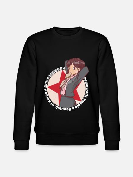 North Korea Kim Yo Jong Anime Waifu - Stanley/Stella CHANGER Unisex Organic Sweatshirt - black