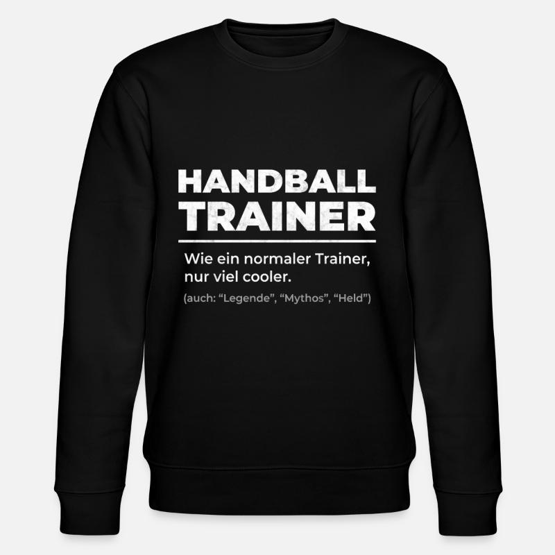 Handball Trainer - Stanley/Stella Unisex Bio-Sweatshirt CHANGER  - Schwarz