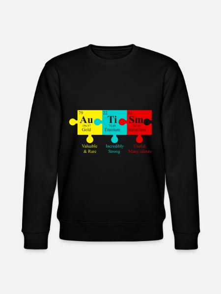 AUTISME SPRUCH World Autisme Day Gave - Stanley/Stella økologisk unisex-sweatshirt CHANGER  - sort