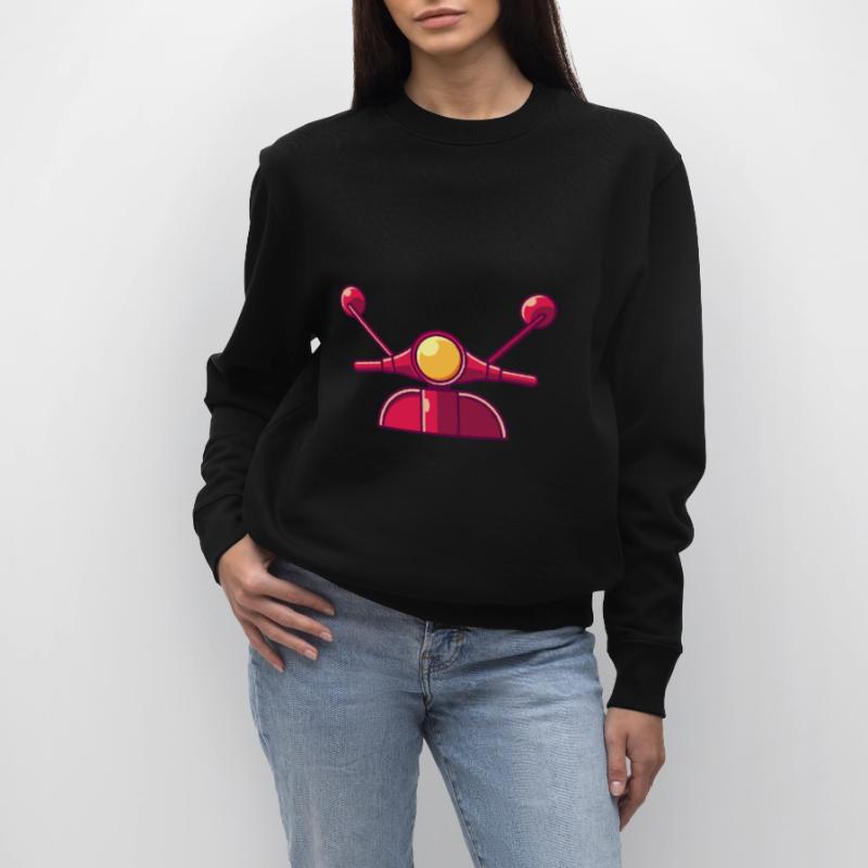 ROLLER RETRO Roller Geschenk Moped Rollerfahrer Stanley/Stella Unisex Bio-Sweatshirt CHANGER 