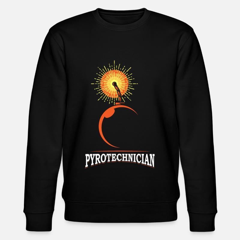 PYROTECHNICIENS Pyro-techniciens Feux d’artifice - Sweat bio CHANGER Stanley/Stella Unisexe - noir