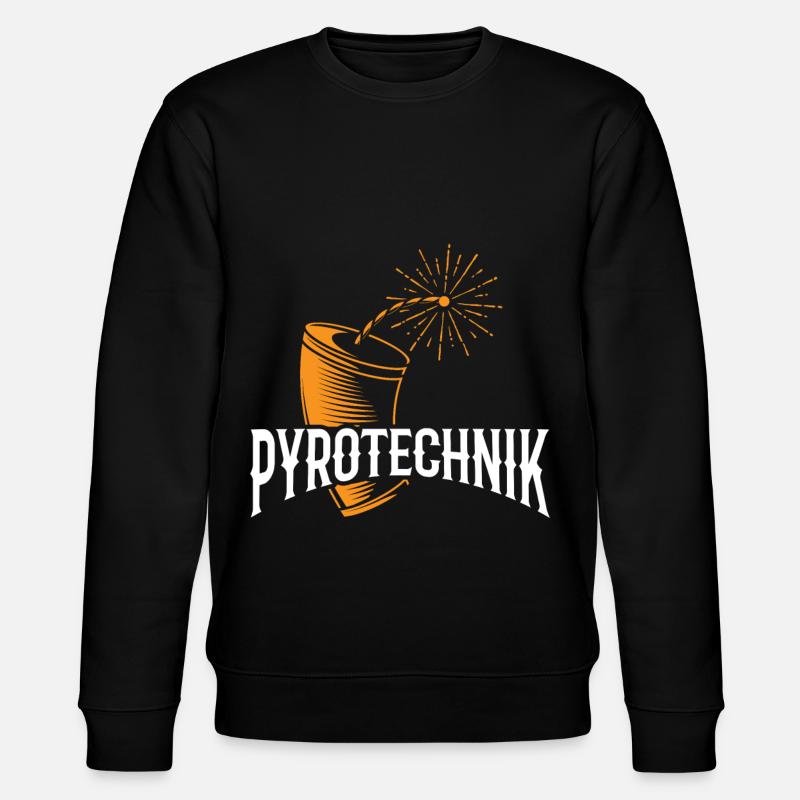 PYROTECHNIK Feuerwerk Feuerwerker Pyro Techniker - Stanley/Stella Unisex Bio-Sweatshirt CHANGER  - Schwarz