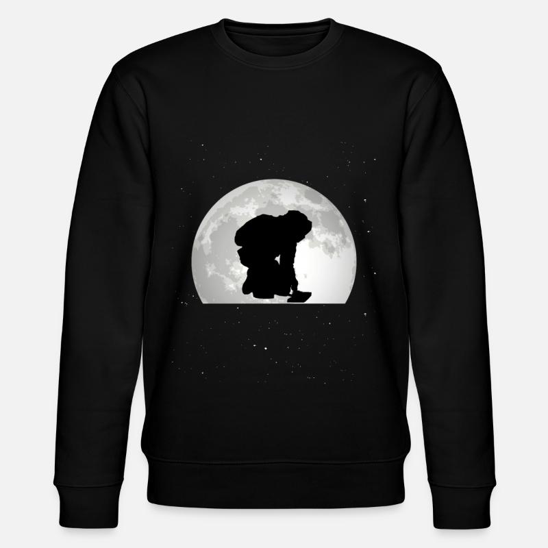 Welder Moon Welder Gift - Stanley/Stella CHANGER Unisex Organic Sweatshirt - black