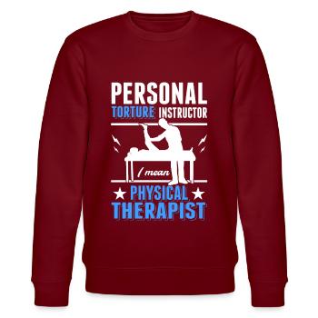 Personnel Torture Instructeur Physiothérapeute Physio - Sweat bio CHANGER Stanley/Stella Unisexe - bordeaux - Devant - Nik (191cm) & Marisol (170cm)