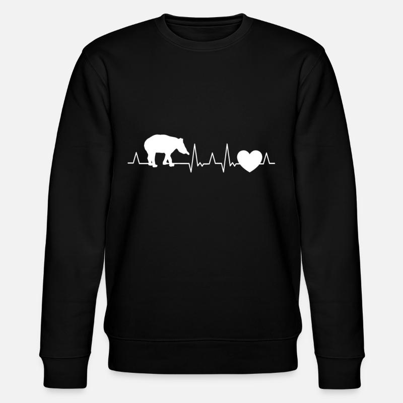 Tapir Heartbeat - Sweat bio CHANGER Stanley/Stella Unisexe - noir