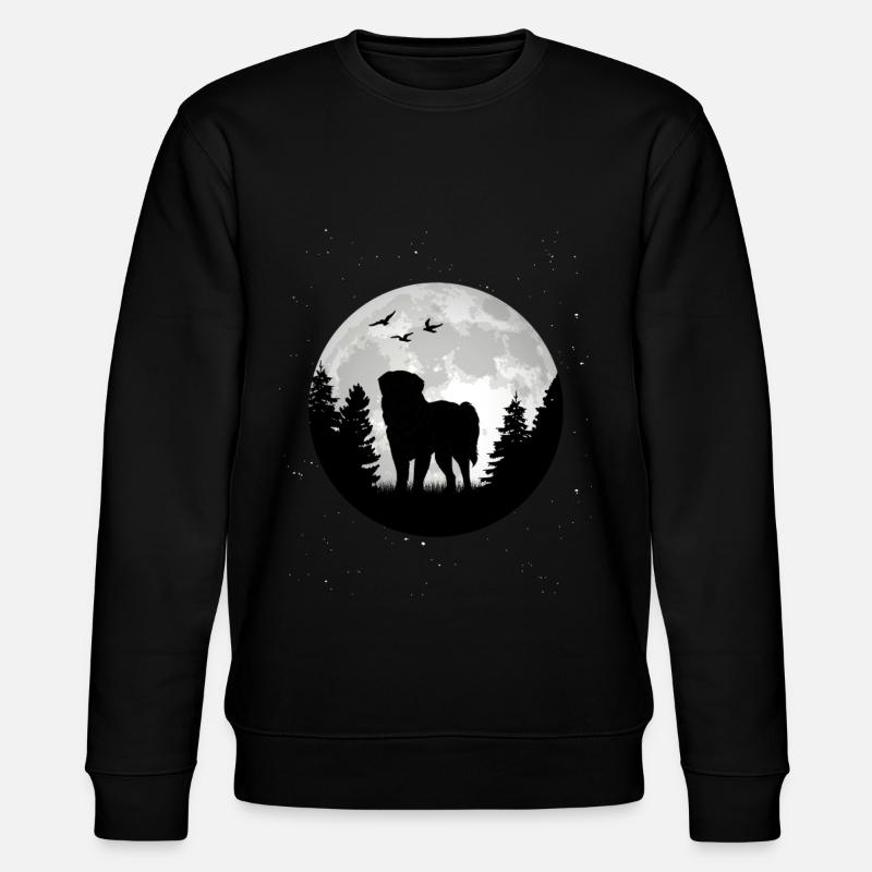 Leonberger Mond - Stanley/Stella Unisex Bio-Sweatshirt CHANGER - Schwarz