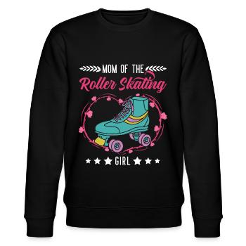 Rollschuh Mädchen Mama Rollkunstlauf - Stanley/Stella Unisex Bio-Sweatshirt CHANGER  - Schwarz - Vorne - Nik (191cm) & Marisol (170cm)