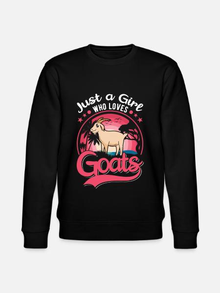 Ziegen Mädchen Ziegenwirt Ziege - Stanley/Stella Unisex Bio-Sweatshirt CHANGER - Schwarz