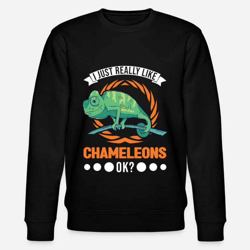 Chameleon Cadeau Caméléon - Sweat bio CHANGER Stanley/Stella Unisexe - noir