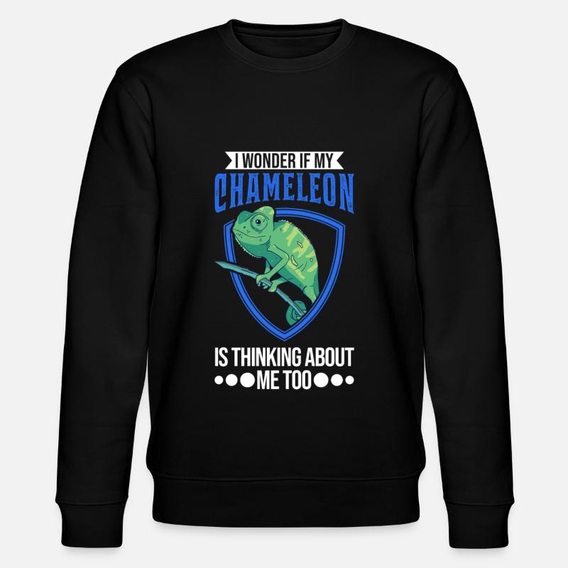 Chameleon Cadeau Caméléon - Sweat bio CHANGER Stanley/Stella Unisexe - noir