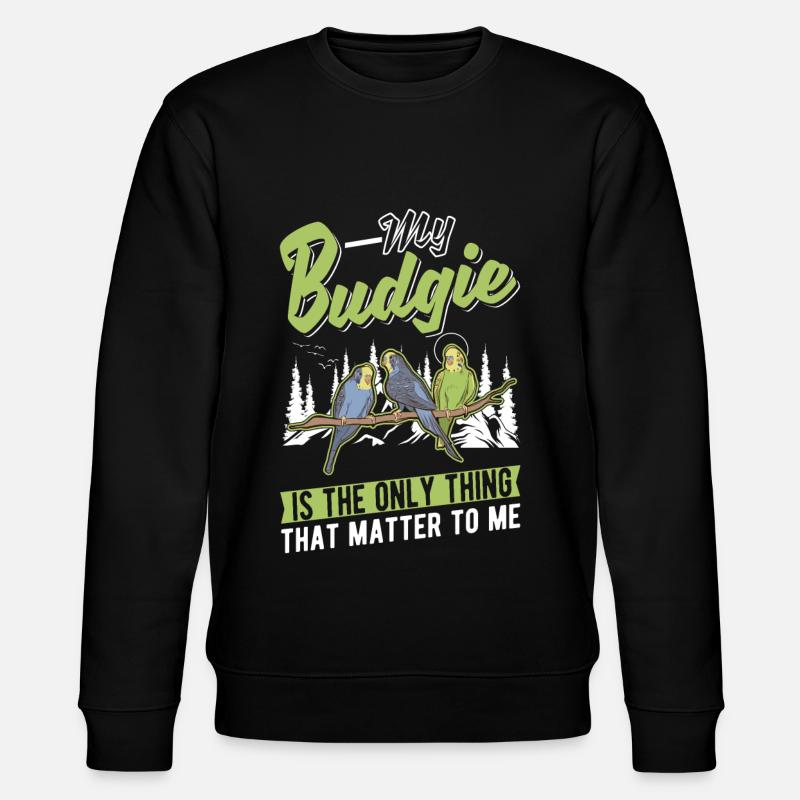 Perruche Budgerigar Welli - Sweat bio CHANGER Stanley/Stella Unisexe - noir