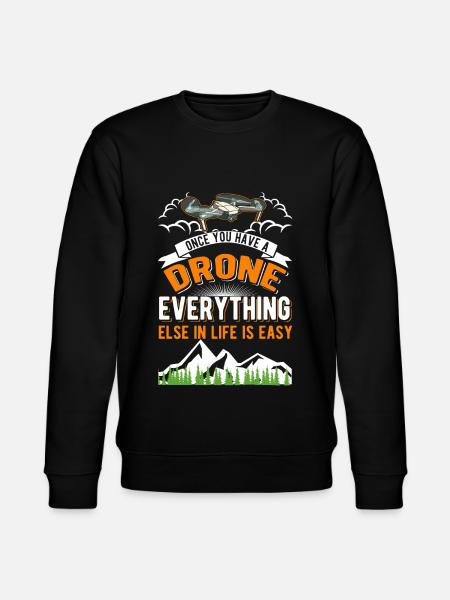 Drone Drone Pilot Quadcopter - Stanley/Stella CHANGER Unisex Organic Sweatshirt - black