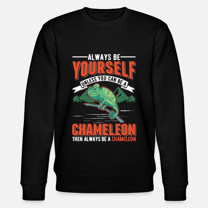 Chameleon Gift Chameleon - Stanley/Stella CHANGER Unisex Organic Sweatshirt - black
