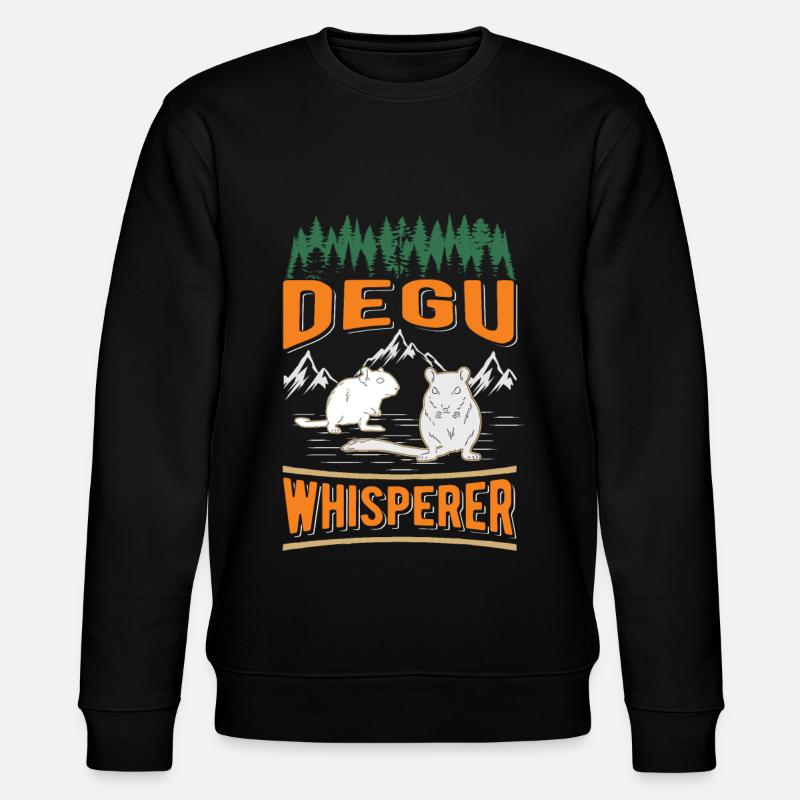 Degu Flüsterer Degu Whisperer - Stanley/Stella CHANGER Unisex Organic Sweatshirt - black
