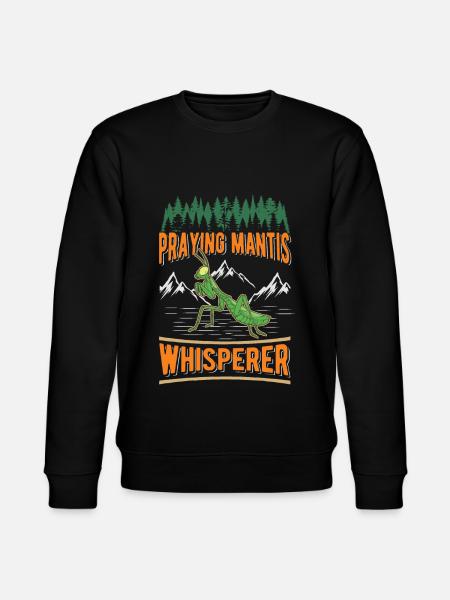 Gottesanbeterin Flüsterer Mantis Fangschrecke - Stanley/Stella Unisex Bio-Sweatshirt CHANGER - Schwarz