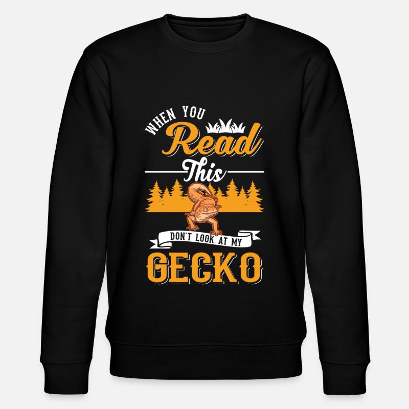 Gecko Cadeau Léopard Gecko - Sweat bio CHANGER Stanley/Stella Unisexe - noir