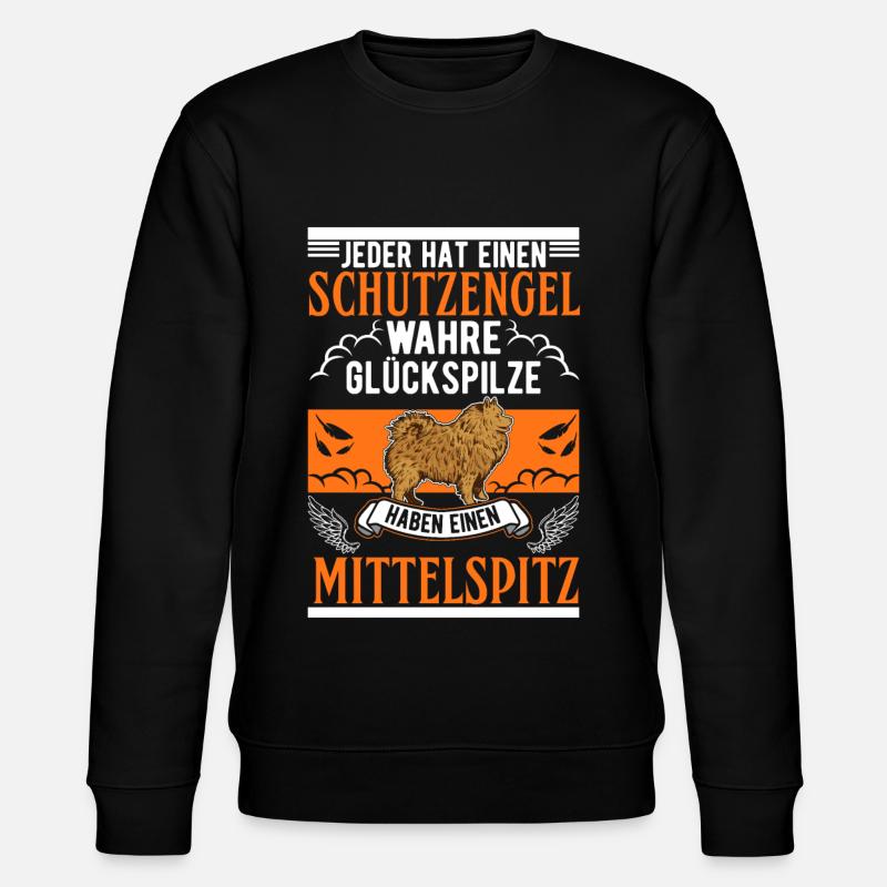 Mittelspitz Schutzengel - Stanley/Stella Unisex Bio-Sweatshirt CHANGER  - Schwarz