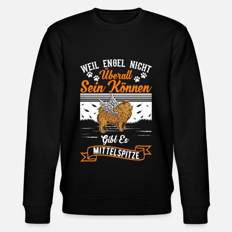 Mittelspitz Engel - Stanley/Stella Unisex Bio-Sweatshirt CHANGER - Schwarz