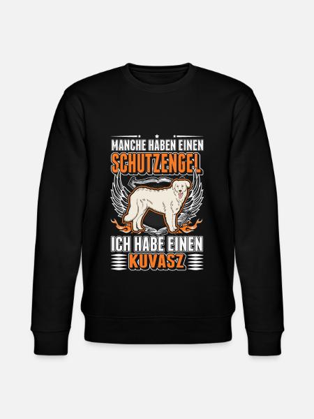 Kuvasz Schutzengel Kuvasz Engel - Stanley/Stella Unisex Bio-Sweatshirt CHANGER  - Schwarz