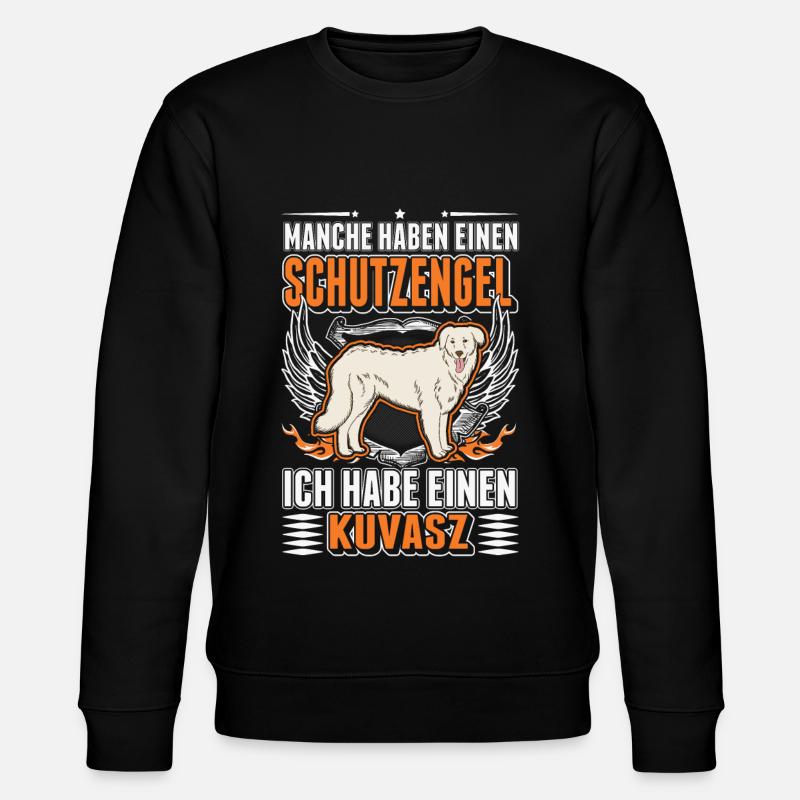 Kuvasz Schutzengel Kuvasz Engel - Stanley/Stella Unisex Bio-Sweatshirt CHANGER  - Schwarz