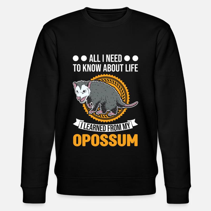 Opossum Cadeau Possum Possum - Sweat bio CHANGER Stanley/Stella Unisexe - noir