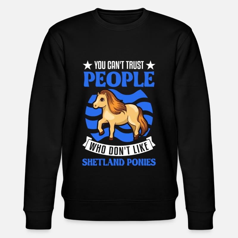 Shetland Pony Cadeau Shetty - Sweat bio CHANGER Stanley/Stella Unisexe - noir